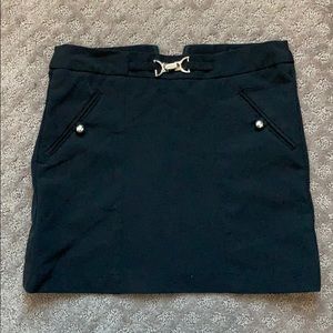 Black XOXO mini skirt